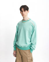 Army Double Zip Sweatshirt L Green