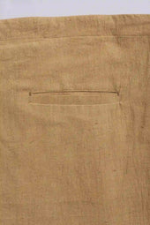 Yellow Tapered Trousers With Drawstring