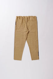 Yellow Tapered Trousers With Drawstring
