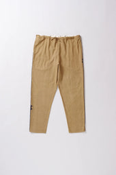 Yellow Tapered Trousers With Drawstring
