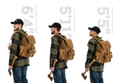 Front Pocket Leather Backpack