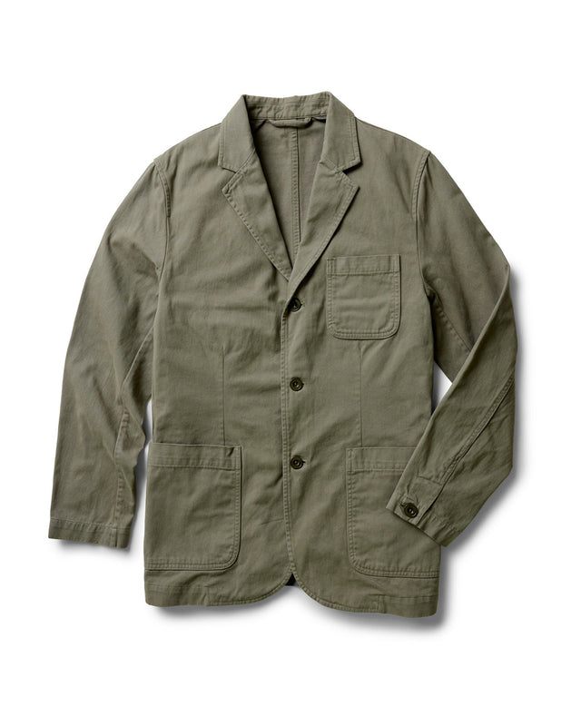 The Foundation Sportcoat In Organic Smoked Twill