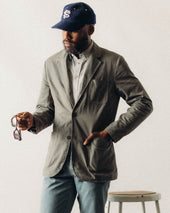 The Foundation Sportcoat In Organic Smoked Twill