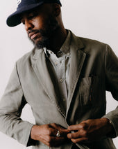 The Foundation Sportcoat In Organic Smoked Twill