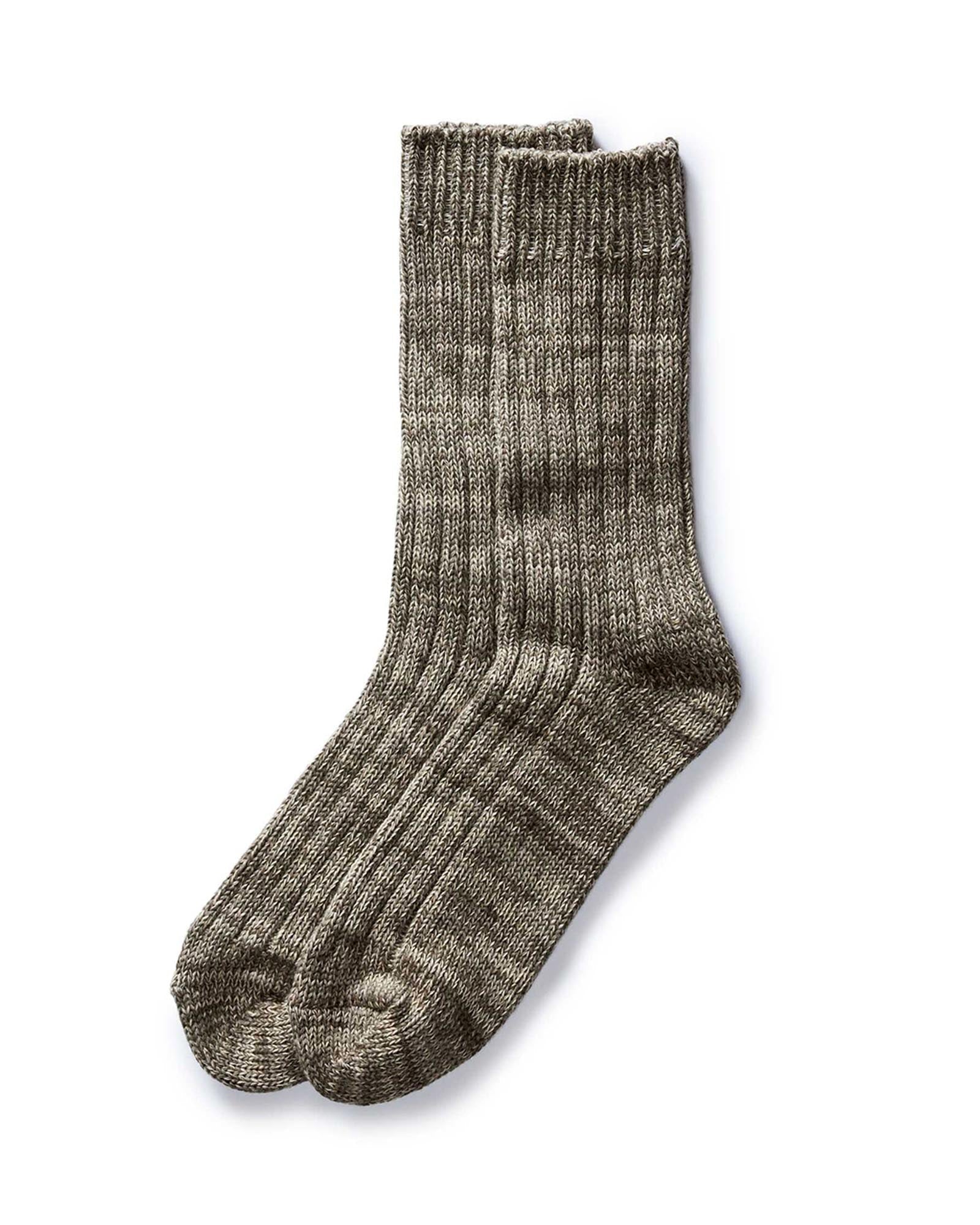 The Camp Sock In Marled Smoked