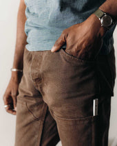 The Chore Pant In Aged Penny Chipped Canvas