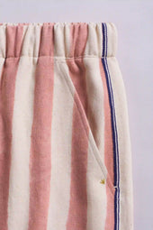 Pink Wood Shorts With Drawstring
