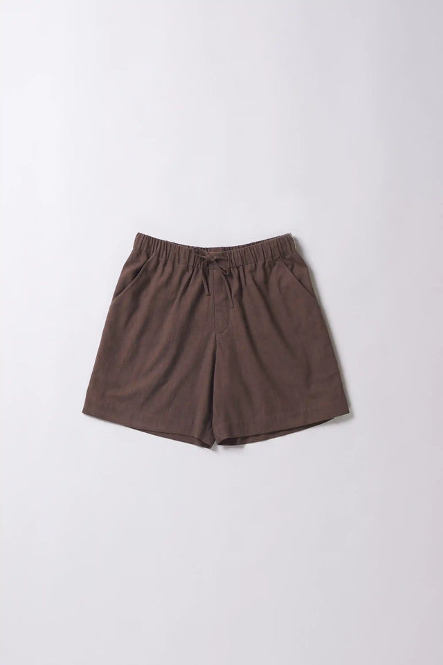 Burnt Umber Shorts with Drawstring