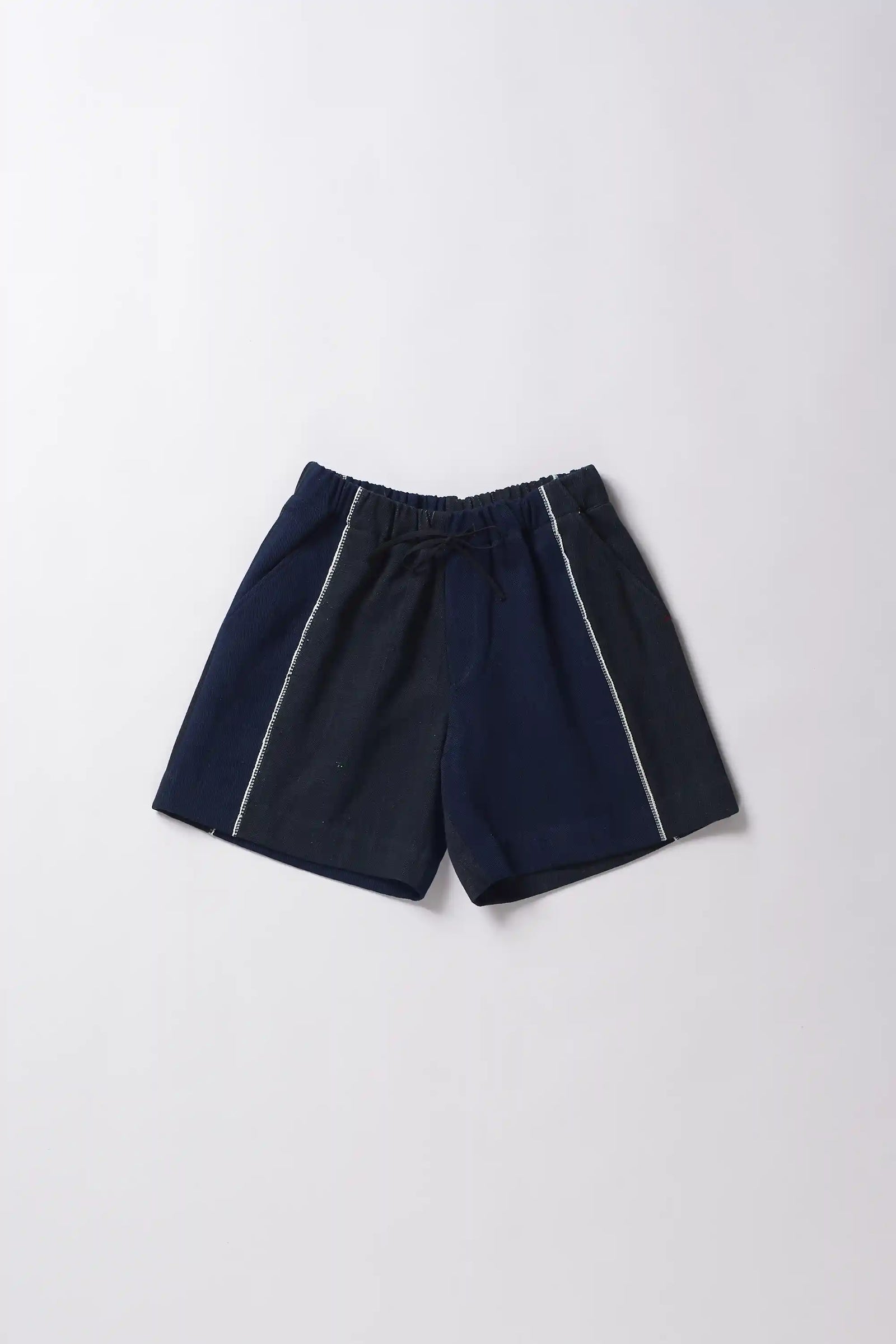 Indigo Shorts with Drawstring