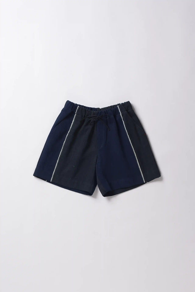 Indigo Shorts with Drawstring