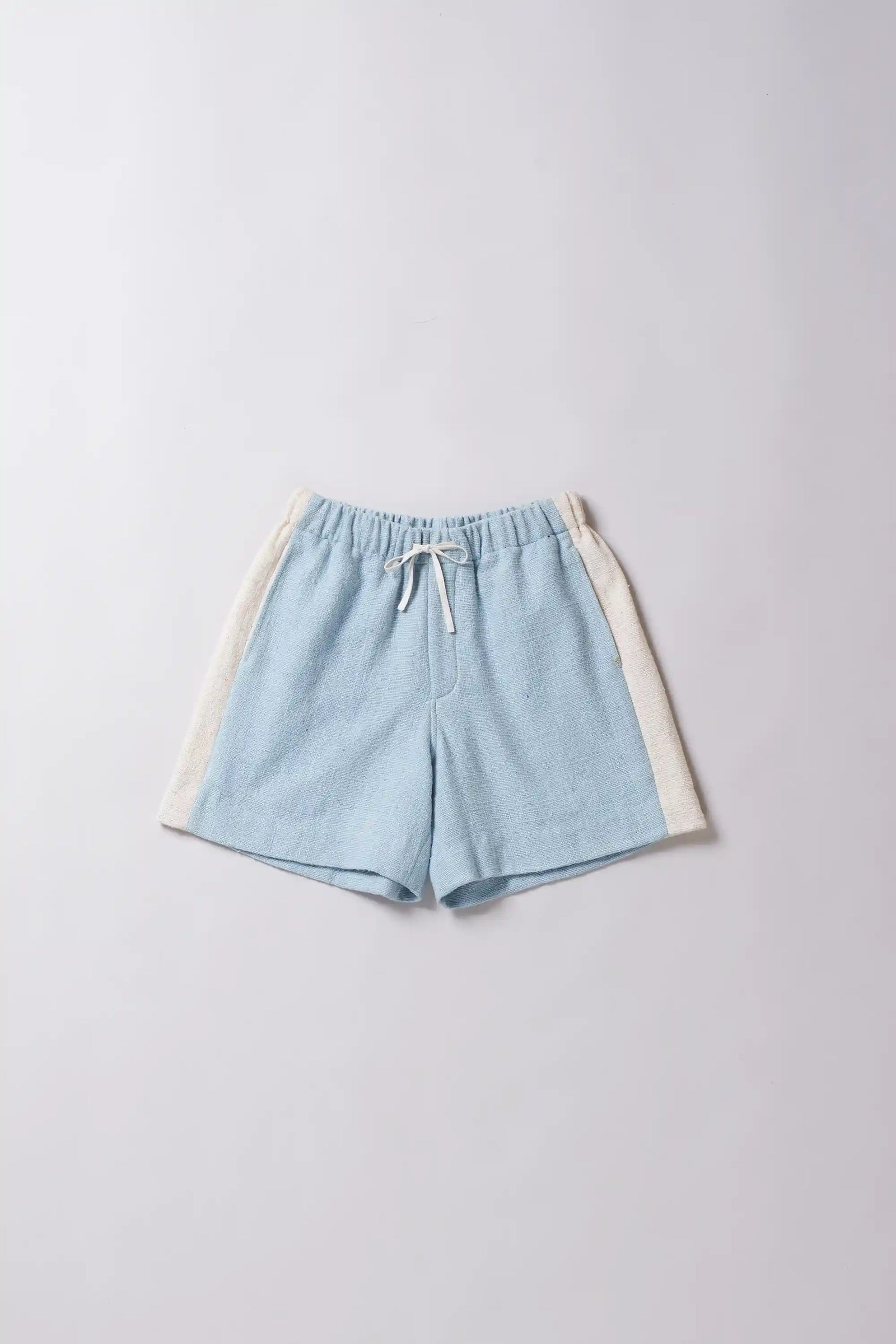 Sky Indigo Shorts with Drawstring