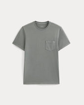 The Essential Organic Garment-Dyed Crew | Agave Green
