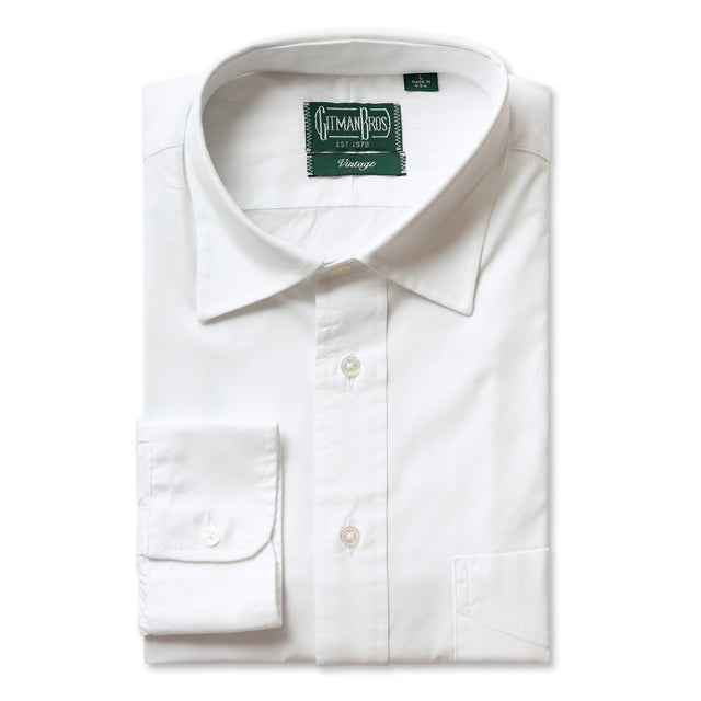 White Pinpoint Oxford Dress Shirt