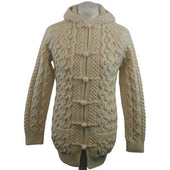 6c Hooded Cardigan 100 Aran Mellow