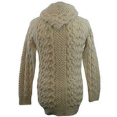 6c Hooded Cardigan 100 Aran Mellow
