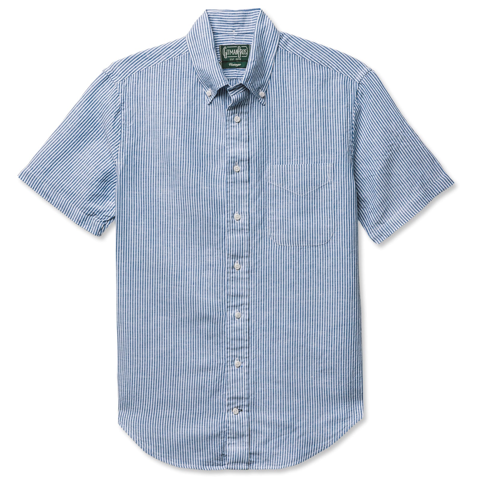 Stripe Linen Short Sleeve