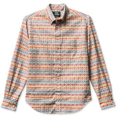 Alexander Girard Crimson & Ochre Woven Brocade