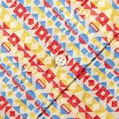 Alexander Girard Crimson Ochre Woven Brocade