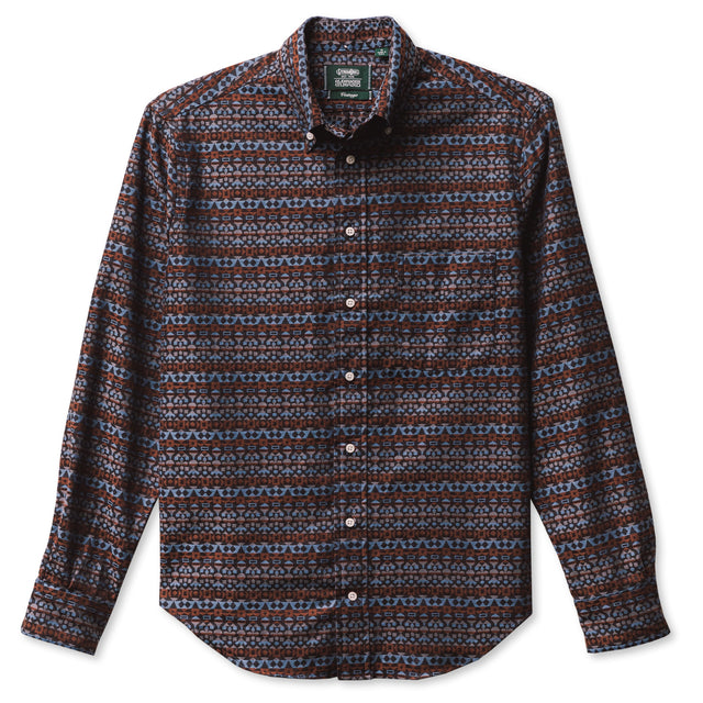 Alexander Girard Sepia & Silver Woven Brocade
