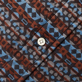 Alexander Girard Sepia Silver Woven Brocade