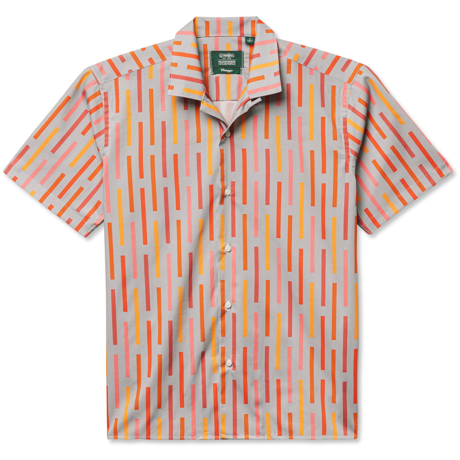 Alexander Girard Broken Stripe Camp Shirt