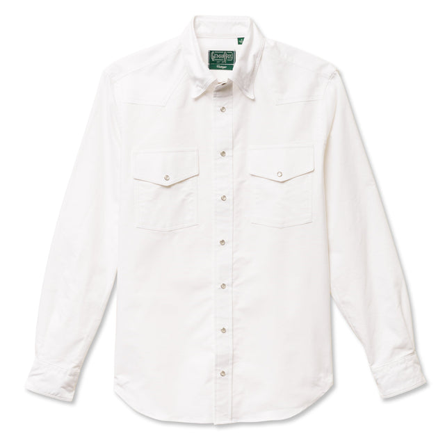 White Oxford Western Shirt