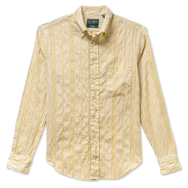 Yellow Japanese Dobby Stripe