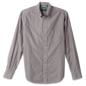 Navy Striped Japanese Poplin