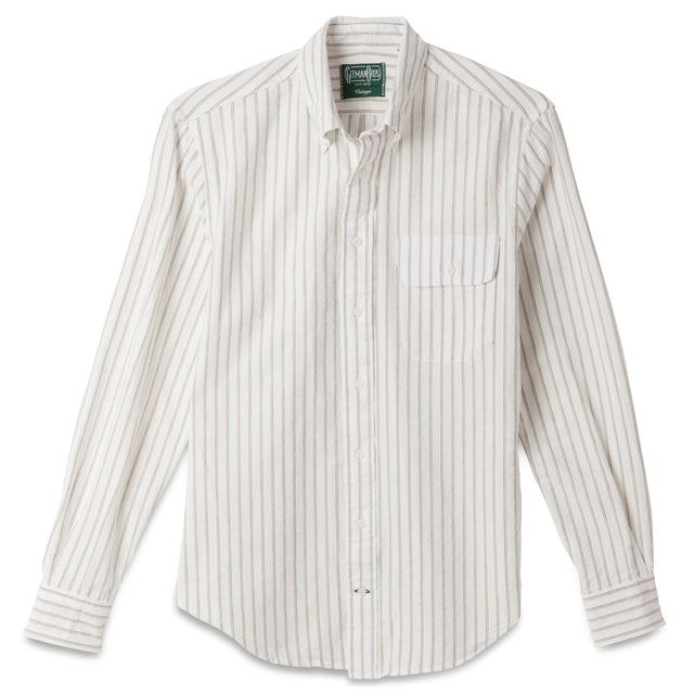 White Striped Japanese Oxford