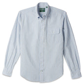 Blue Striped Japanese Oxford