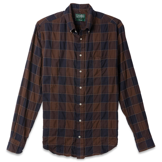 Brown Checked Organic Cotton