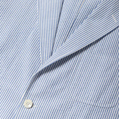 Stripe Seersucker Simple Jacket