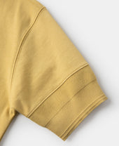 Vintage Short Sleeve Henley T-Shirt - Yellow