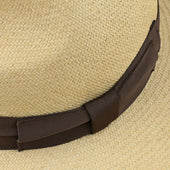 Panama Hat Brown Ribbon Llano