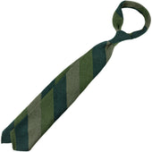Striped Cashmere Tie Forest Grass