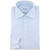Cotton / Linen Semi Spread Shirt - Sky Blue