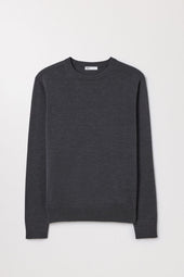 Melange Merino Sweater Fine Wool Crewneck Asket