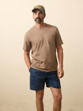 Sunwashed Regenerative Pocket Tee - Walnut Branch