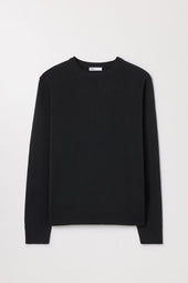 Black Merino Sweater | Fine Wool Crewneck | Asket