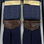 Checked Wool Braces