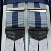 Barathea Braces Grey