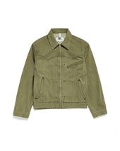 WESTERN TRUCKER JACKET / OLIVE DENIM