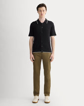 The No-Sweat Button-Down Polo | Black