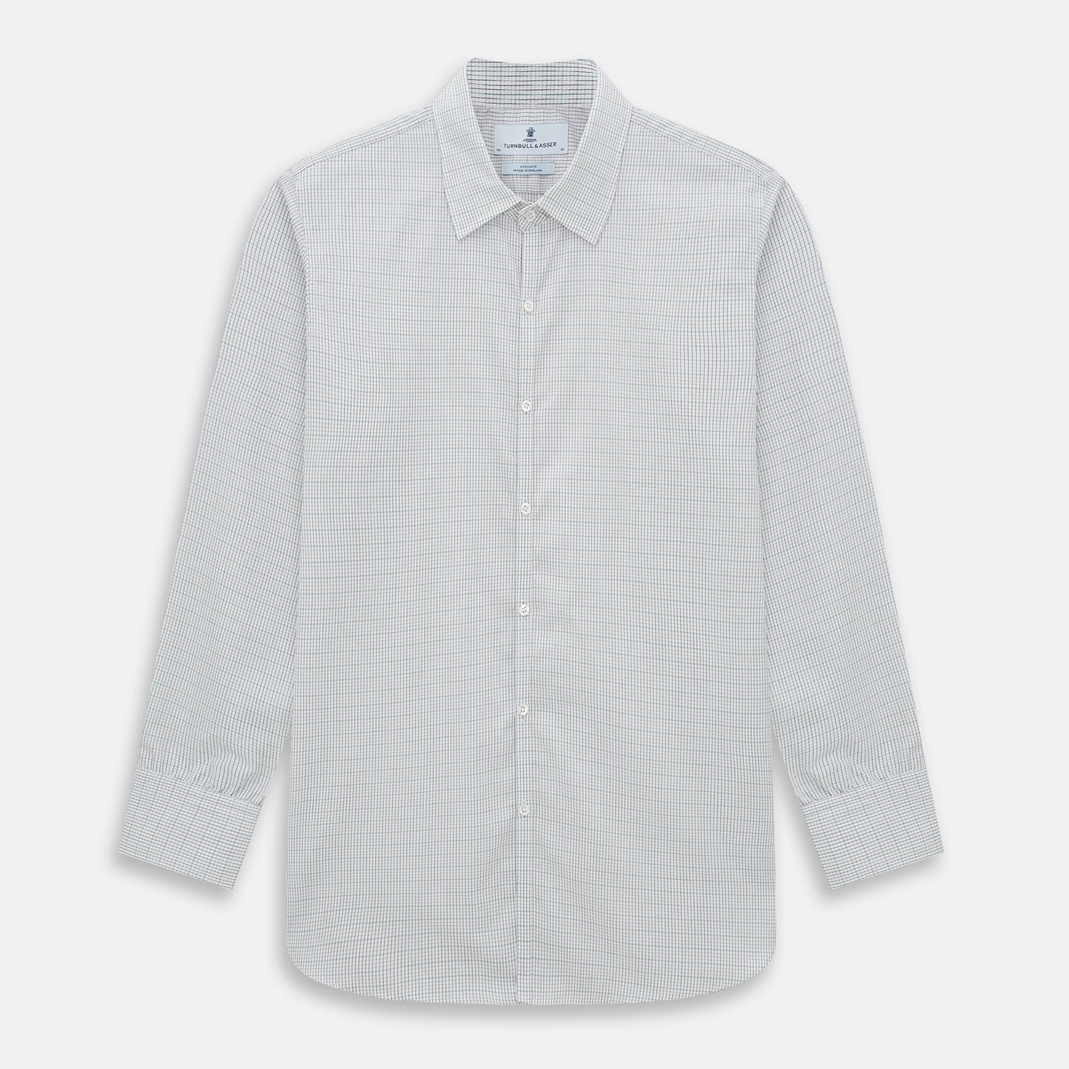 BURGUNDY AND GREEN DOUBLE GRID CHECK WESTMINSTER SHIRT