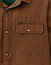 Fleece Lined Jac-shirt - Brown