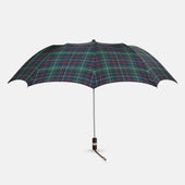 Colquhoun Tartan Telescopic Umbrella with Brown Maple Handle