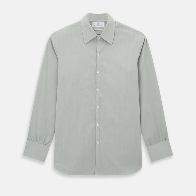 Dark Green Micro Graph Check Westminster Shirt