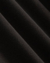 The Long-Sleeve Pique Polo | Black