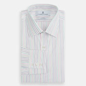 Multicoloured Double Pinstripe Mayfair Shirt