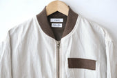 Fujito Flight Jacket Beige Stripe Directors Web Shop Powered By Base